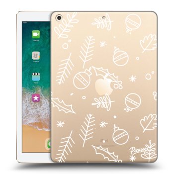 Picasee silikónový prehľadný obal pre Apple iPad 9.7" 2017 (5. gen) - Mistletoe