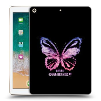 Picasee silikónový prehľadný obal pre Apple iPad 9.7" 2017 (5. gen) - Diamanty Purple