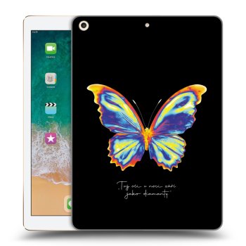 Picasee silikónový prehľadný obal pre Apple iPad 9.7" 2017 (5. gen) - Diamanty Black