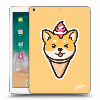 Picasee silikónový prehľadný obal pre Apple iPad 9.7" 2017 (5. gen) - Ice Cream Shiba