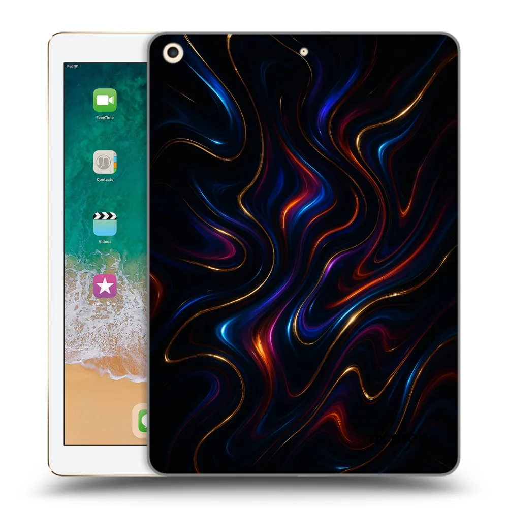 Picasee silikónový prehľadný obal pre Apple iPad 9.7" 2017 (5. gen) - Noir