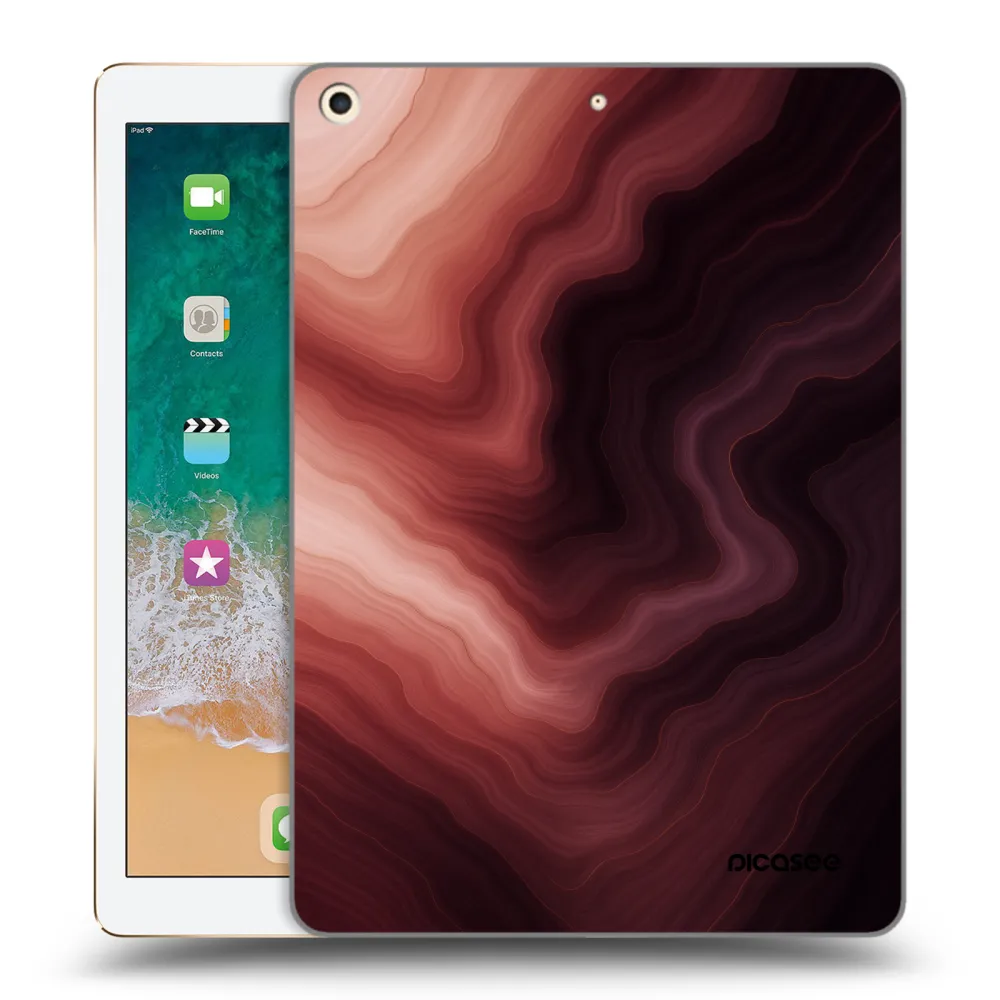 Picasee silikónový prehľadný obal pre Apple iPad 9.7" 2017 (5. gen) - Rouge