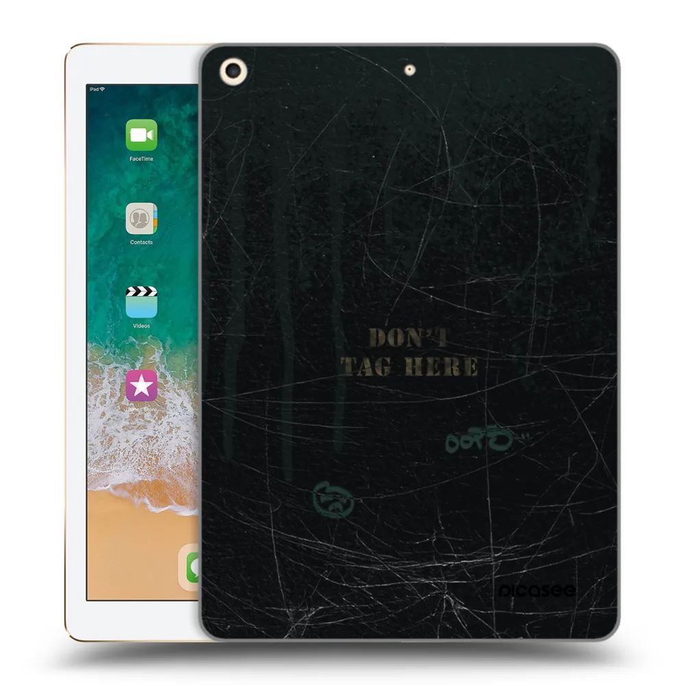 Picasee silikónový prehľadný obal pre Apple iPad 9.7" 2017 (5. gen) - DON´T TAG