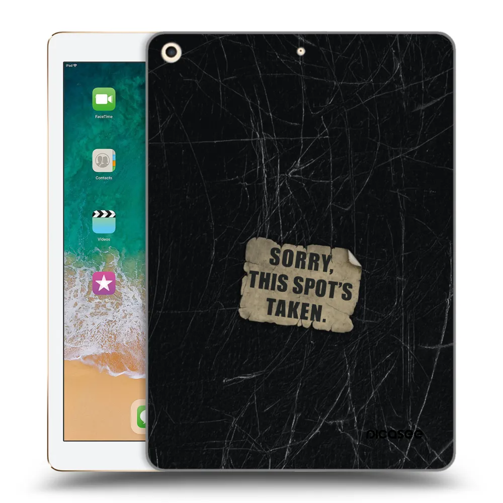 Picasee silikónový prehľadný obal pre Apple iPad 9.7" 2017 (5. gen) - SORRY