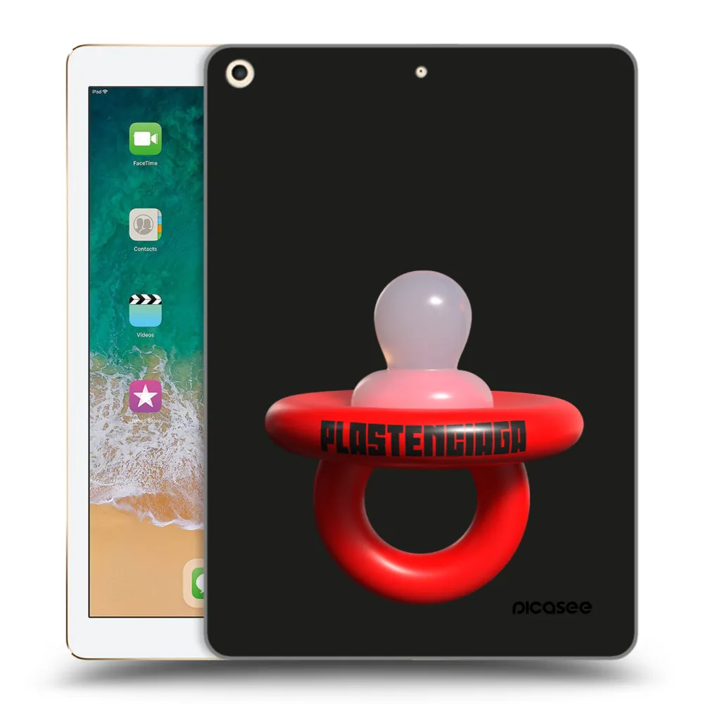 Picasee silikónový prehľadný obal pre Apple iPad 9.7" 2017 (5. gen) - Le Dudel