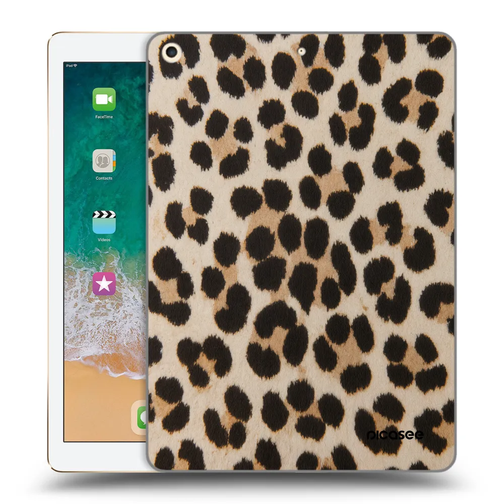 Picasee silikónový prehľadný obal pre Apple iPad 9.7" 2017 (5. gen) - Brown Tiger