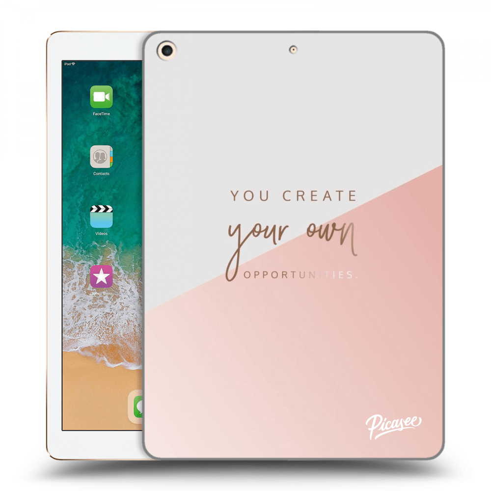 Picasee silikónový prehľadný obal pre Apple iPad 9.7" 2017 (5. gen) - You create your own opportunities