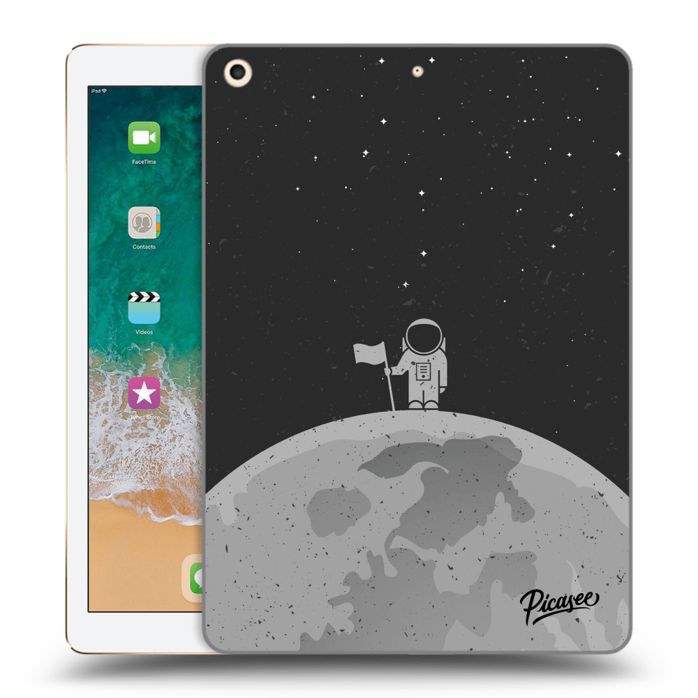 Picasee silikónový čierny obal pre Apple iPad 9.7" 2017 (5. gen) - Astronaut