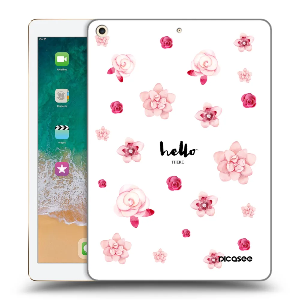 Picasee silikónový prehľadný obal pre Apple iPad 9.7" 2017 (5. gen) - Hello there