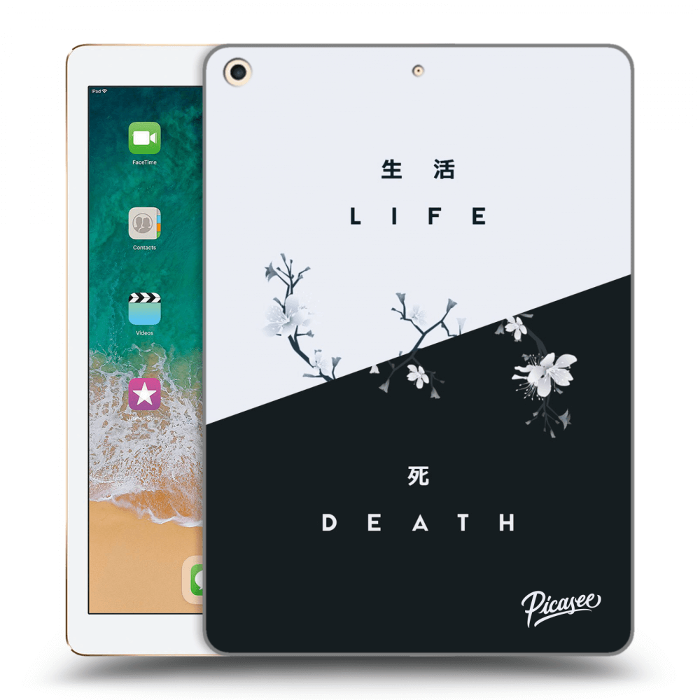 Picasee silikónový čierny obal pre Apple iPad 9.7" 2017 (5. gen) - Life - Death