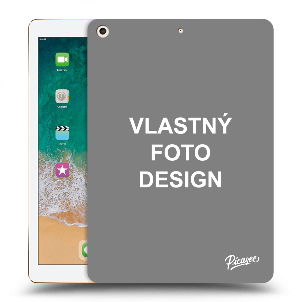 Picasee silikónový prehľadný obal pre Apple iPad 9.7" 2017 (5. gen) - Vlastný fotka/motiv