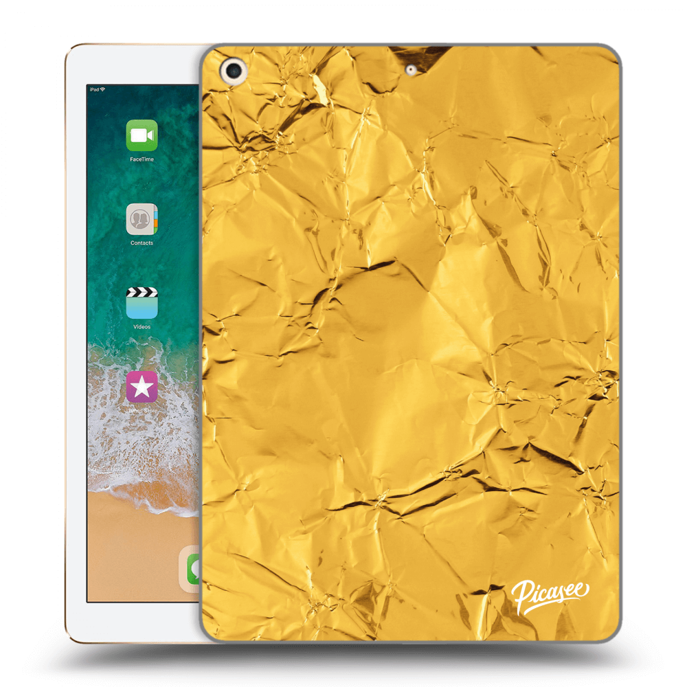 Picasee silikónový prehľadný obal pre Apple iPad 9.7" 2017 (5. gen) - Gold