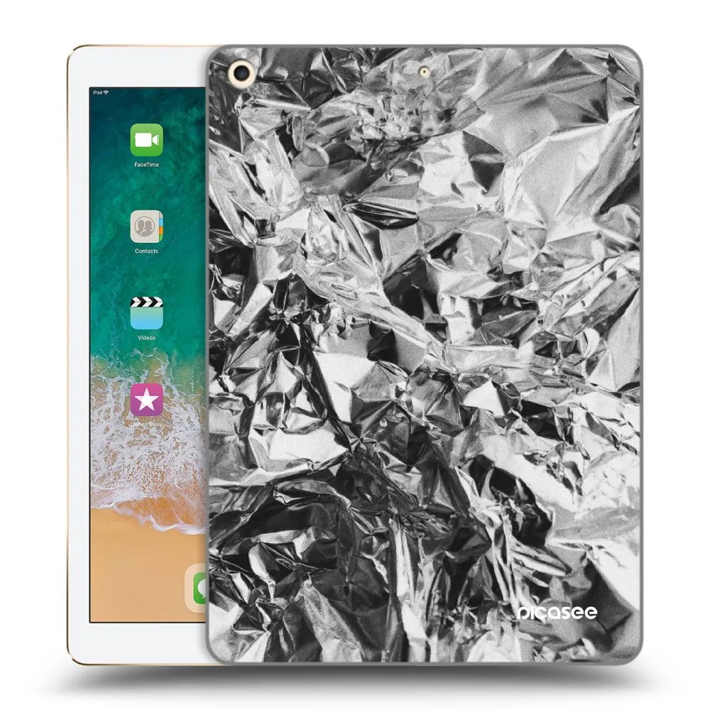 Picasee silikónový prehľadný obal pre Apple iPad 9.7" 2017 (5. gen) - Chrome