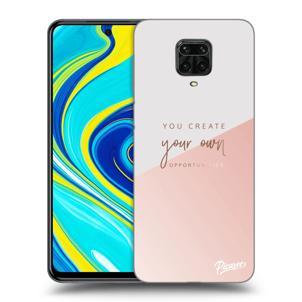 Picasee silikónový čierny obal pre Xiaomi Redmi Note 9 Pro - You create your own opportunities