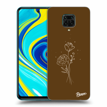 Picasee ULTIMATE CASE pro Xiaomi Redmi Note 9S - Brown flowers