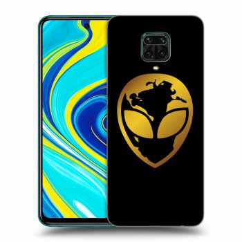 Obal pre Xiaomi Redmi Note 9S - EARTH - Gold Alien 3.0