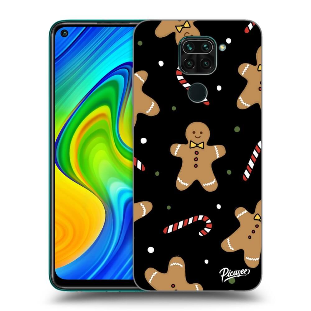 Picasee silikónový čierny obal pre Xiaomi Redmi Note 9 - Gingerbread