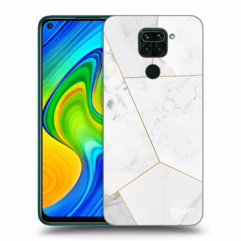 Obal pre Xiaomi Redmi Note 9 - White tile