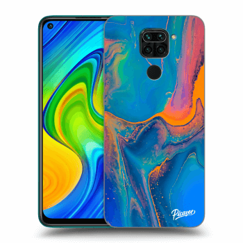 Picasee silikónový prehľadný obal pre Xiaomi Redmi Note 9 - Rainbow