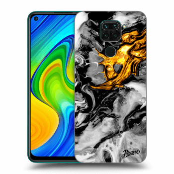 Obal pre Xiaomi Redmi Note 9 - Black Gold 2