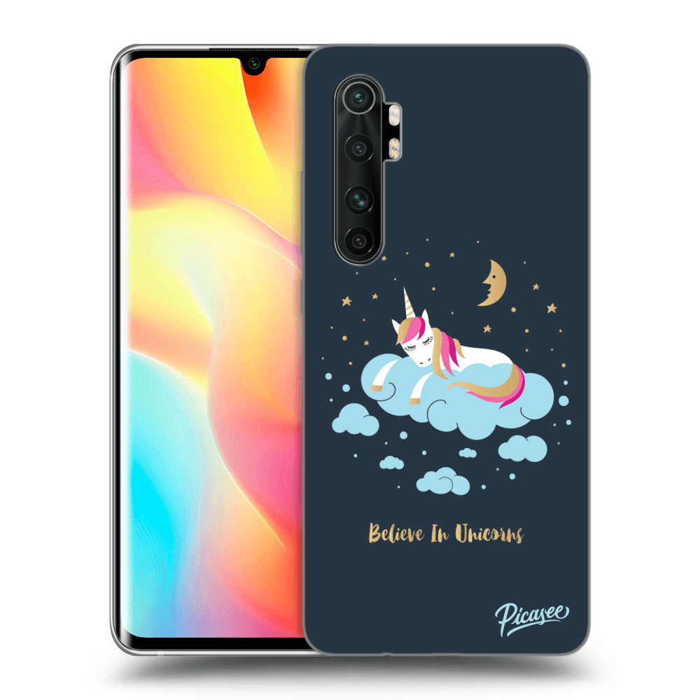 Picasee silikónový prehľadný obal pre Xiaomi Mi Note 10 Lite - Believe In Unicorns