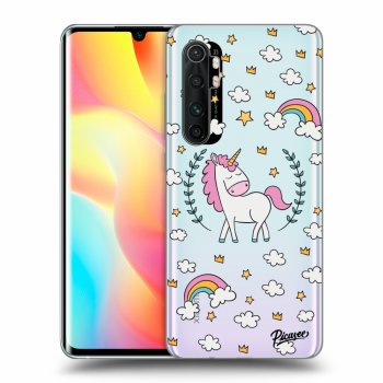 Picasee silikónový prehľadný obal pre Xiaomi Mi Note 10 Lite - Unicorn star heaven