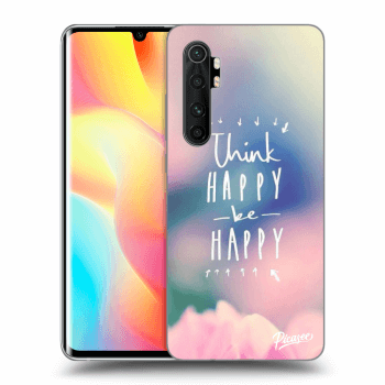 Picasee silikónový čierny obal pre Xiaomi Mi Note 10 Lite - Think happy be happy