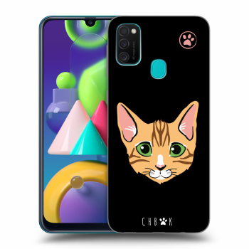Picasee silikónový čierny obal pre Samsung Galaxy M21 M215F - Chybí mi kočky - Černá