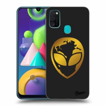 Obal pre Samsung Galaxy M21 M215F - EARTH - Gold Alien 3.0