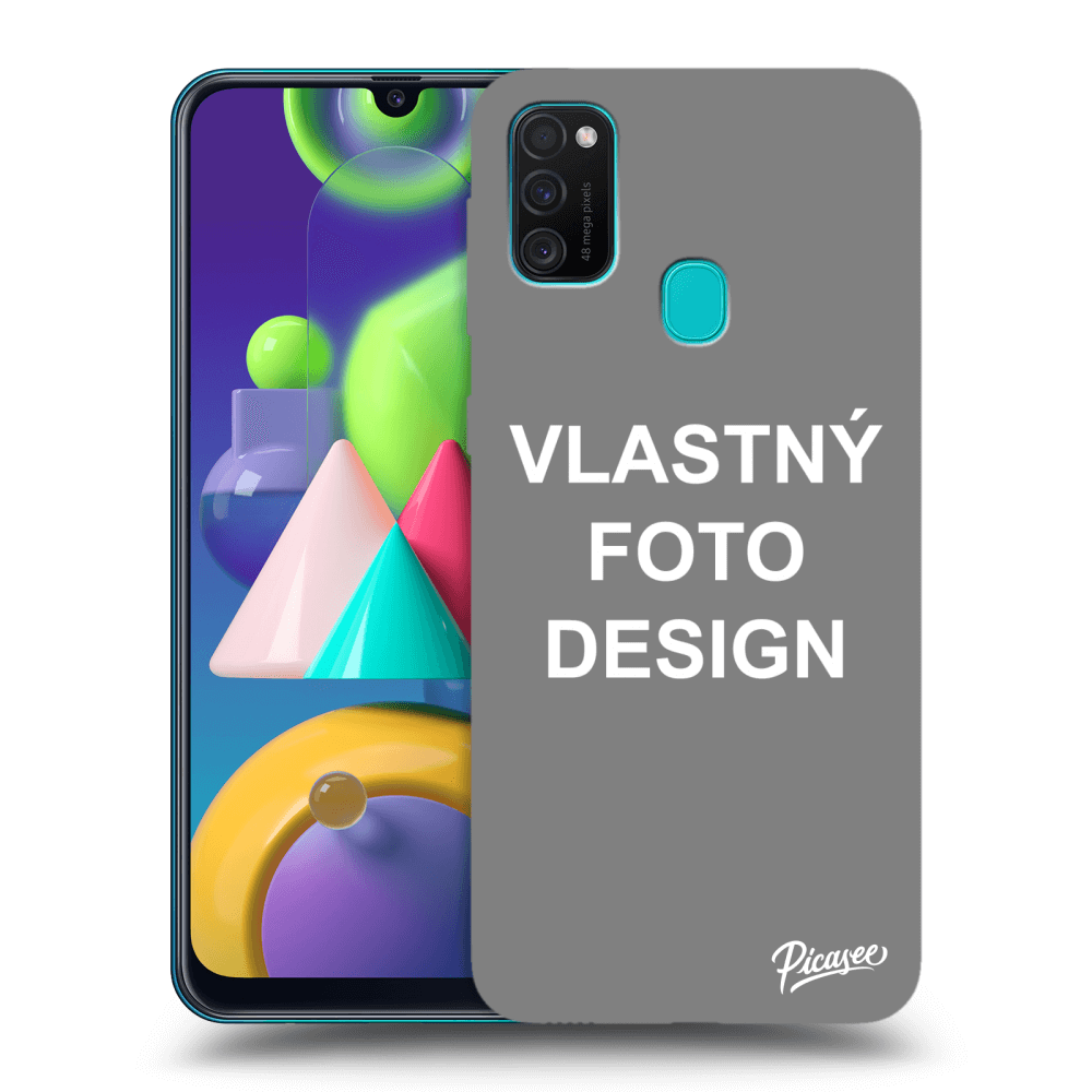 Picasee silikónový čierny obal pre Samsung Galaxy M21 M215F - Vlastný fotka/motiv