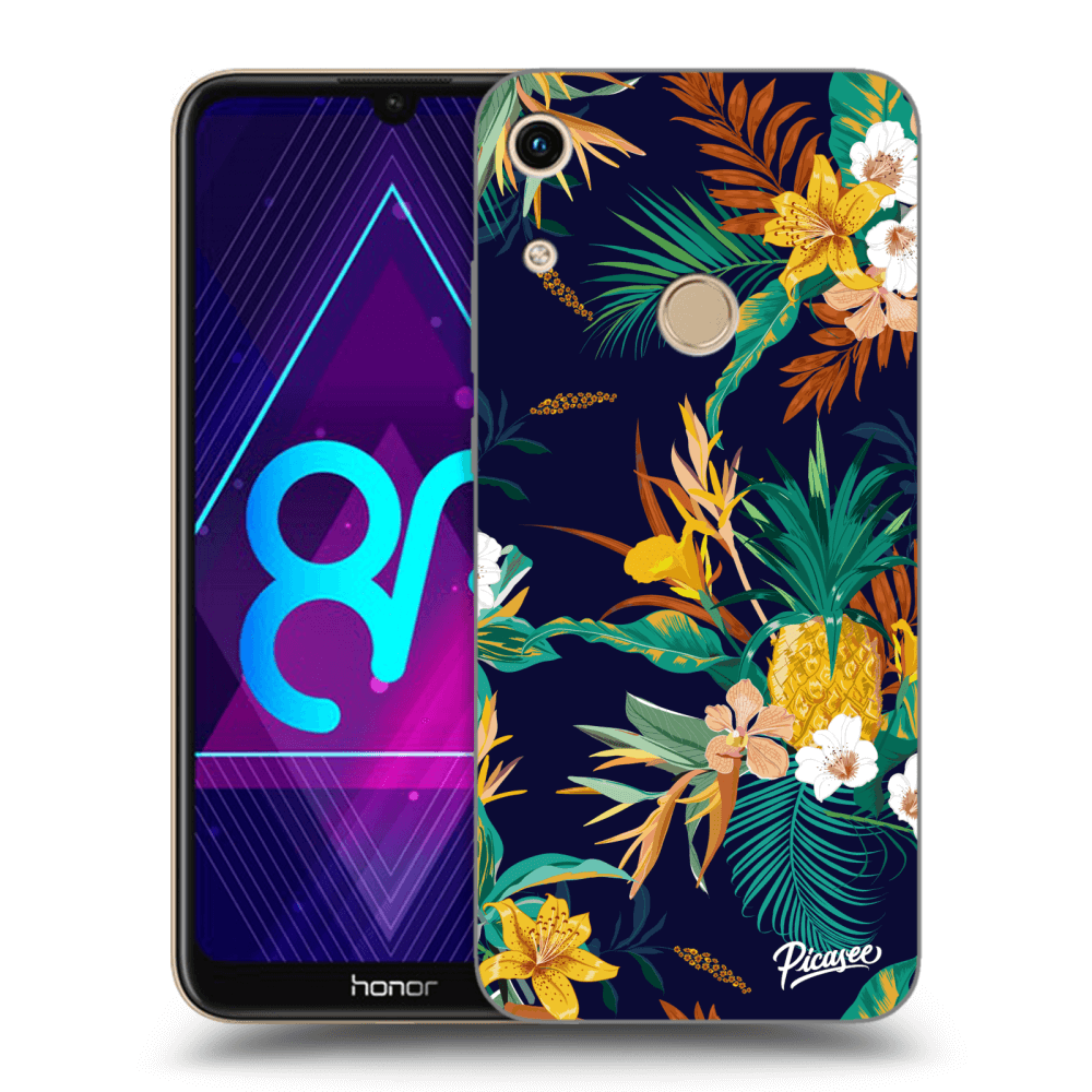 Picasee silikónový prehľadný obal pre Honor 8A - Pineapple Color