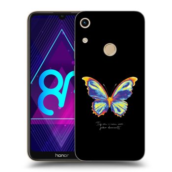 Picasee silikónový prehľadný obal pre Honor 8A - Diamanty Black