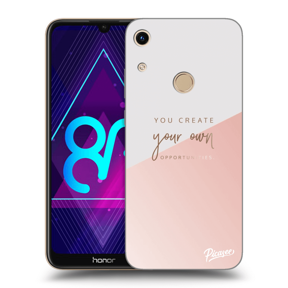 Picasee silikónový čierny obal pre Honor 8A - You create your own opportunities