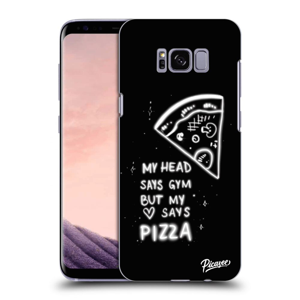 Picasee silikónový čierny obal pre Samsung Galaxy S8 G950F - Pizza