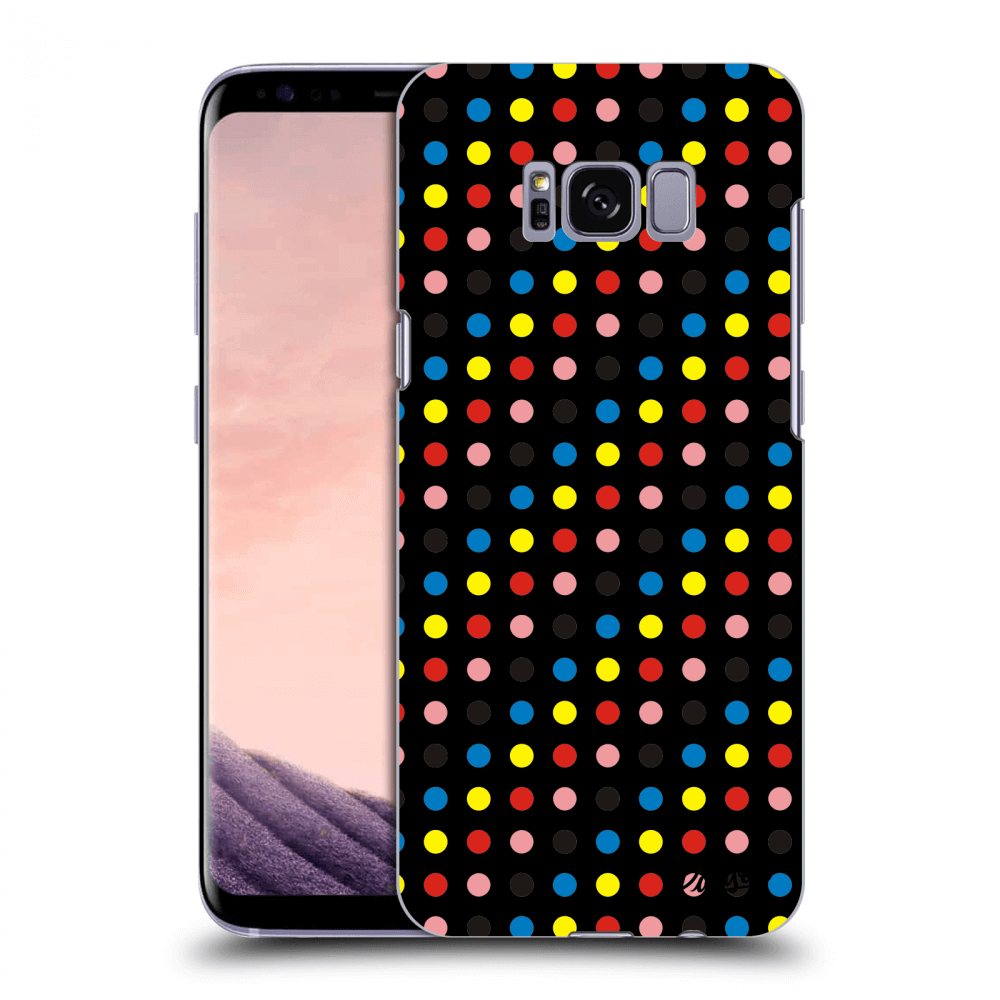 Picasee silikónový čierny obal pre Samsung Galaxy S8 G950F - Colorful dots