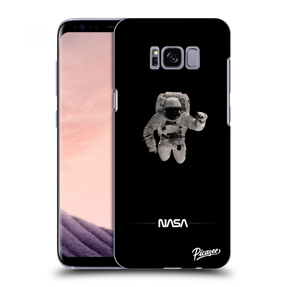 Picasee silikónový čierny obal pre Samsung Galaxy S8 G950F - Astronaut Minimal