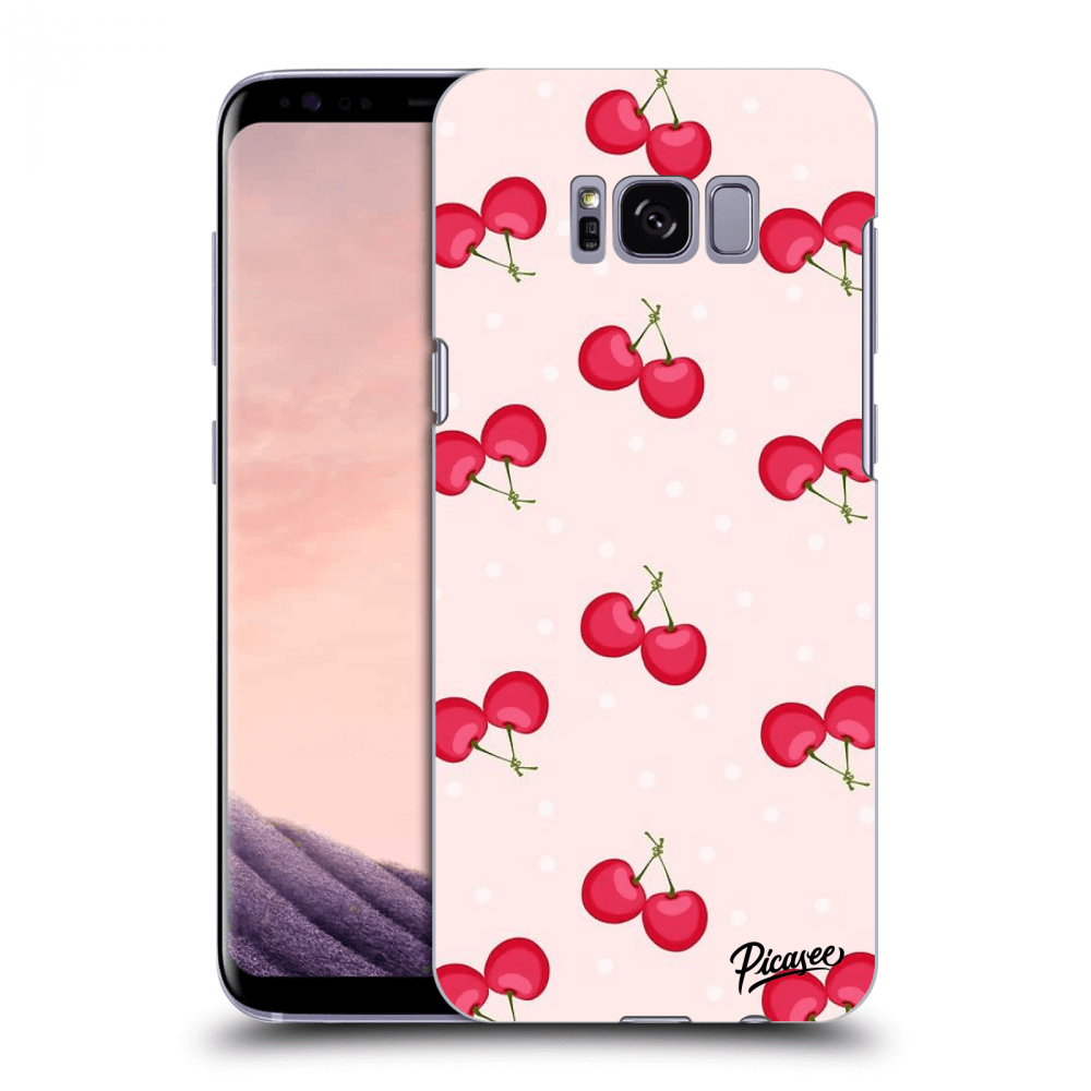 Picasee silikónový prehľadný obal pre Samsung Galaxy S8 G950F - Cherries