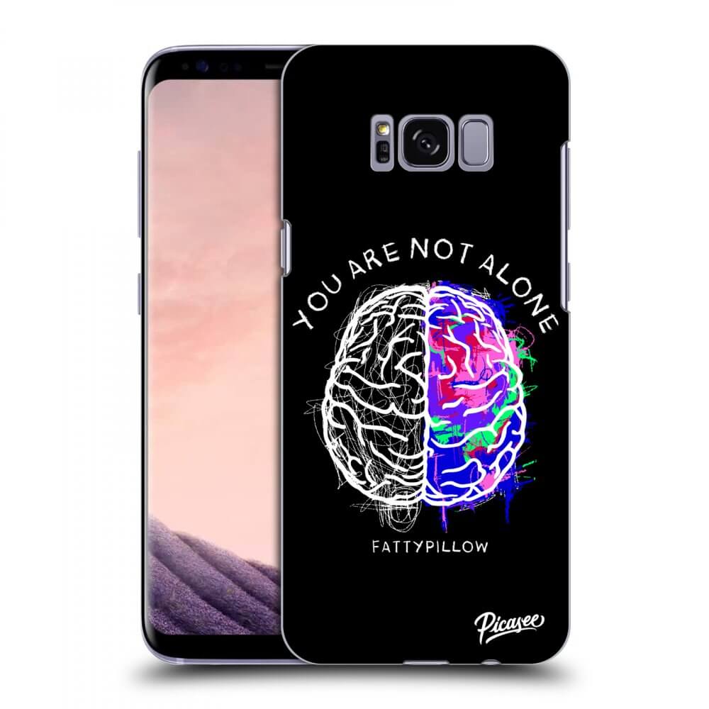 Picasee silikónový čierny obal pre Samsung Galaxy S8 G950F - Brain - White