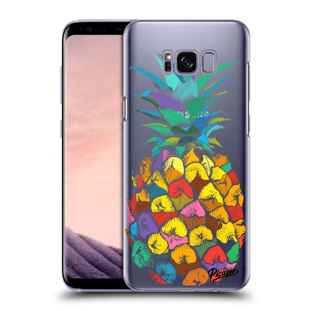 Picasee silikónový prehľadný obal pre Samsung Galaxy S8 G950F - Pineapple