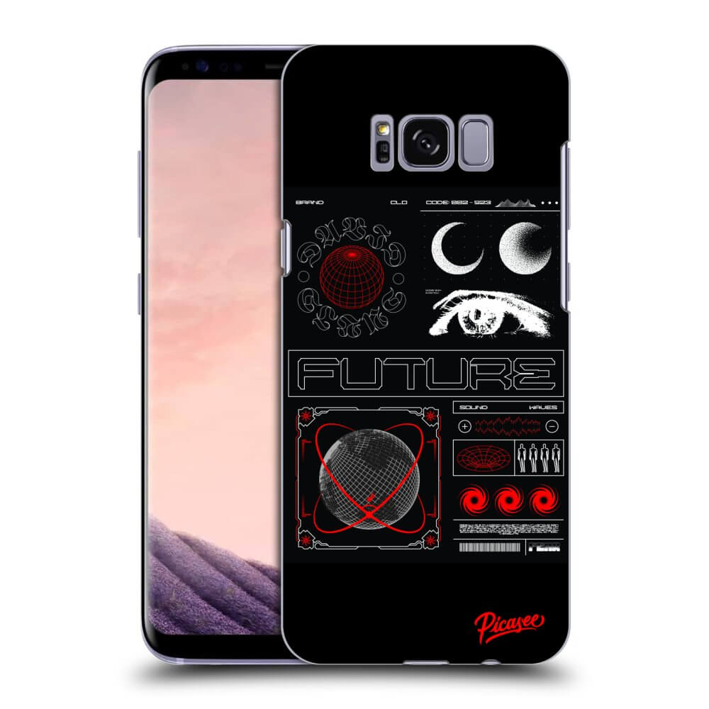 Picasee silikónový čierny obal pre Samsung Galaxy S8 G950F - WAVES