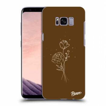Obal pre Samsung Galaxy S8 G950F - Brown flowers