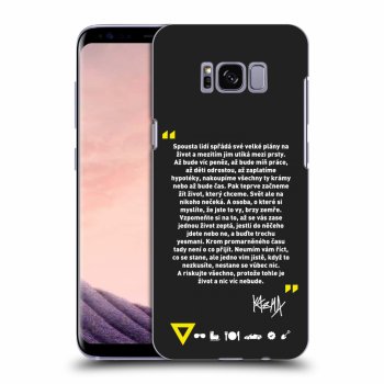 Picasee silikónový čierny obal pre Samsung Galaxy S8 G950F - Kazma - BUĎTE TROCHU YESMANI