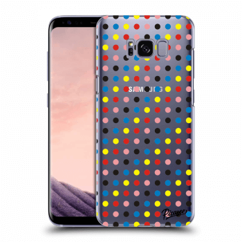 Picasee silikónový prehľadný obal pre Samsung Galaxy S8 G950F - Colorful dots