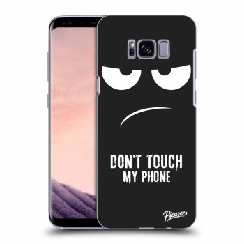 Picasee silikónový čierny obal pre Samsung Galaxy S8 G950F - Don't Touch My Phone