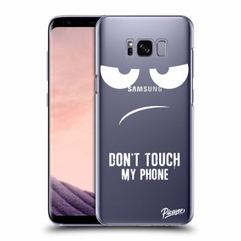 Picasee silikónový prehľadný obal pre Samsung Galaxy S8 G950F - Don't Touch My Phone
