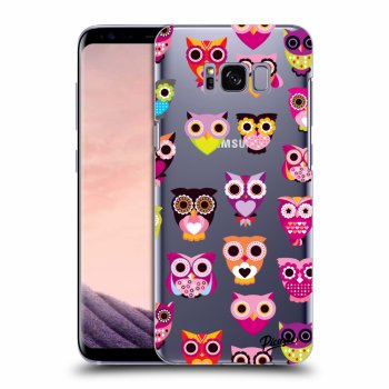 Picasee silikónový prehľadný obal pre Samsung Galaxy S8 G950F - Owls