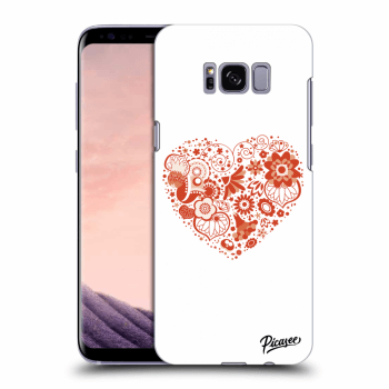 Picasee silikónový čierny obal pre Samsung Galaxy S8 G950F - Big heart