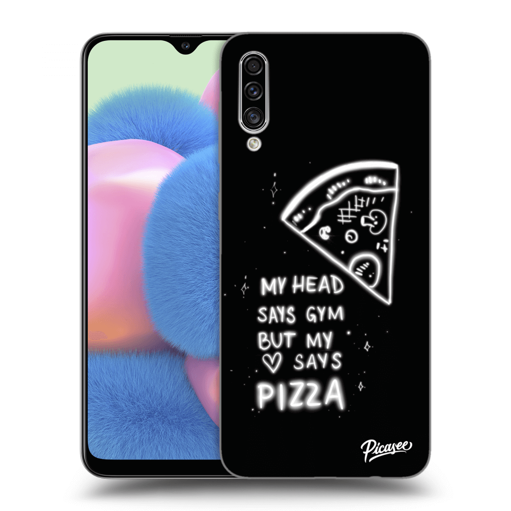 Picasee silikónový prehľadný obal pre Samsung Galaxy A30s A307F - Pizza