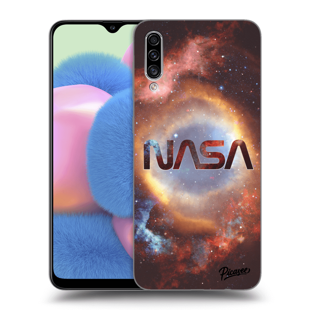 Picasee silikónový prehľadný obal pre Samsung Galaxy A30s A307F - Nebula