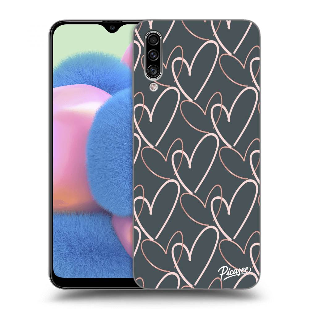 Picasee silikónový prehľadný obal pre Samsung Galaxy A30s A307F - Lots of love